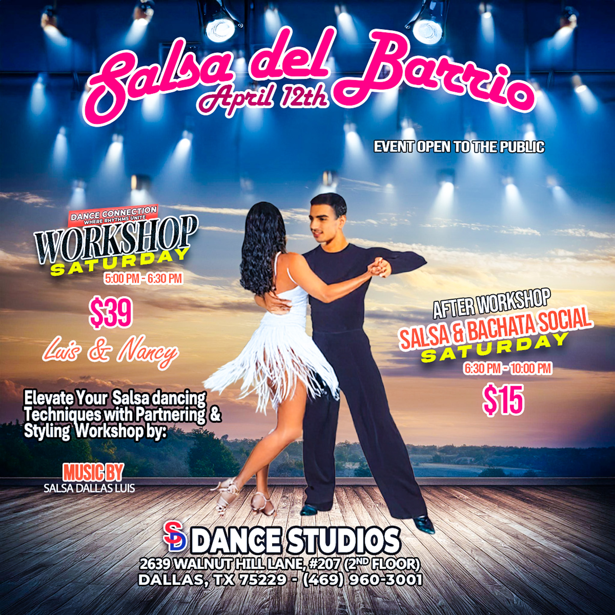 Salsa del Barrio Workshops and Social Dallas, TX