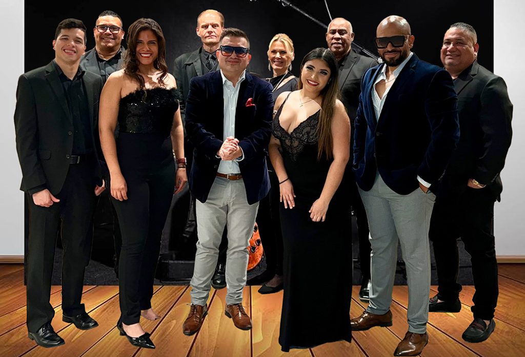 Zone D’Mambo live salsa band performing at Vitruvian Salsa Festival by Salsa Dallas in Addison, Texas, entertaining dancers and Latin music fans.