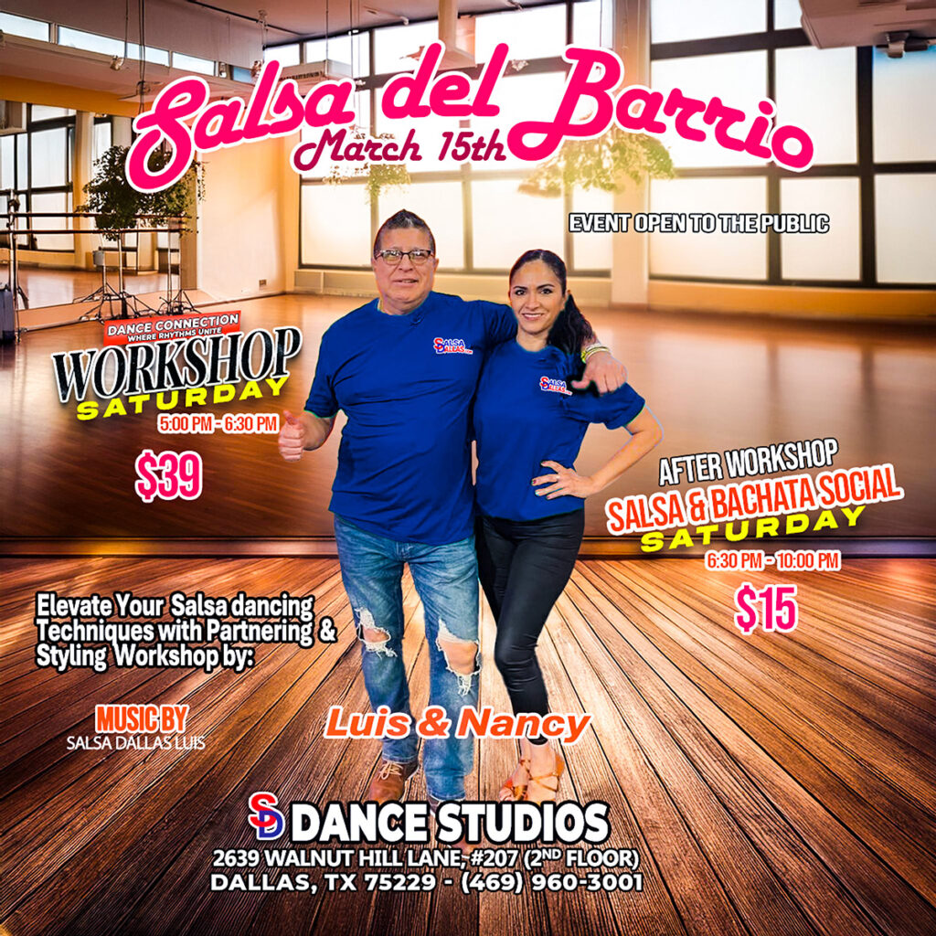 Salsa del Barrio Workshops and Social Dallas, TX