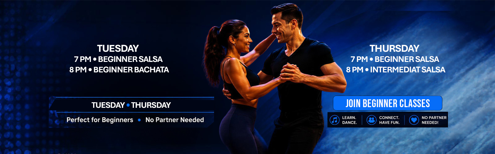 Beginner salsa classes in Addison Texas for adults