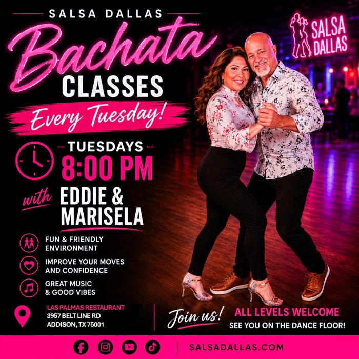Bachata Classes in Addison TX with Eddie and Marisela